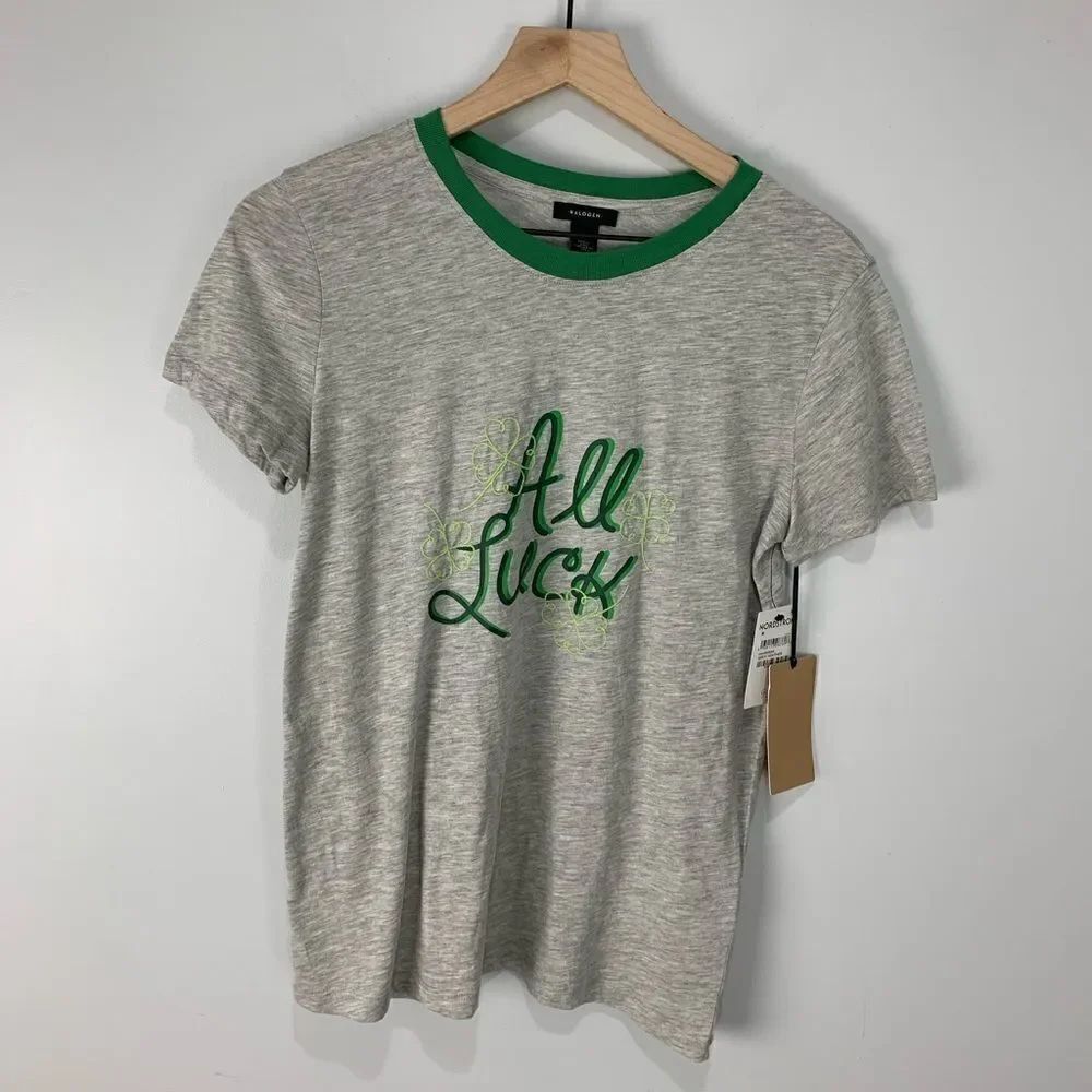 Halogen Grey All Luck St. Patrick’s Day Tee - Picture 4 of 7